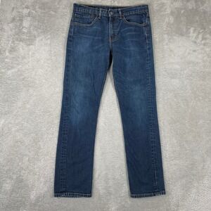 Levis 511 Slim Fit Jeans Mens 34x32 (Fits 32x30) Dark Wash Stretch Denim Casual